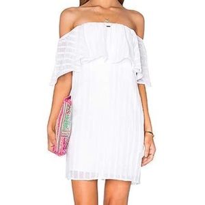 Lucy Paris white off the shoulder dress